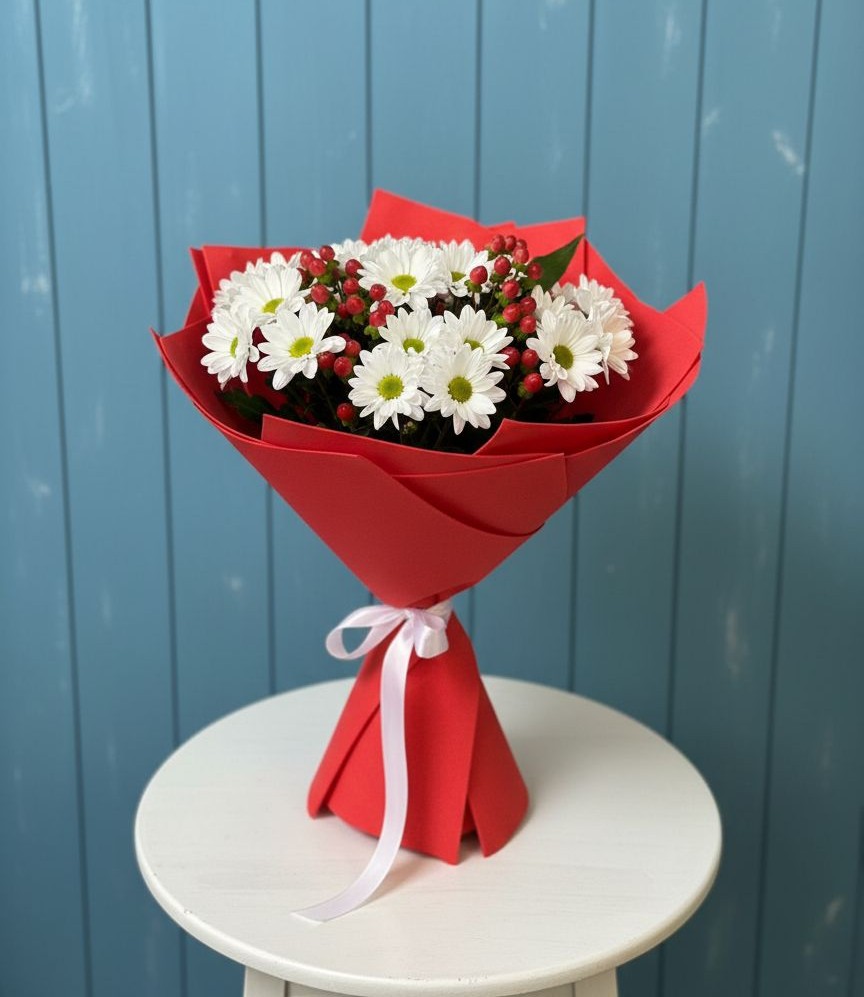 Букет цветов из: Хризантемы в Тарусе