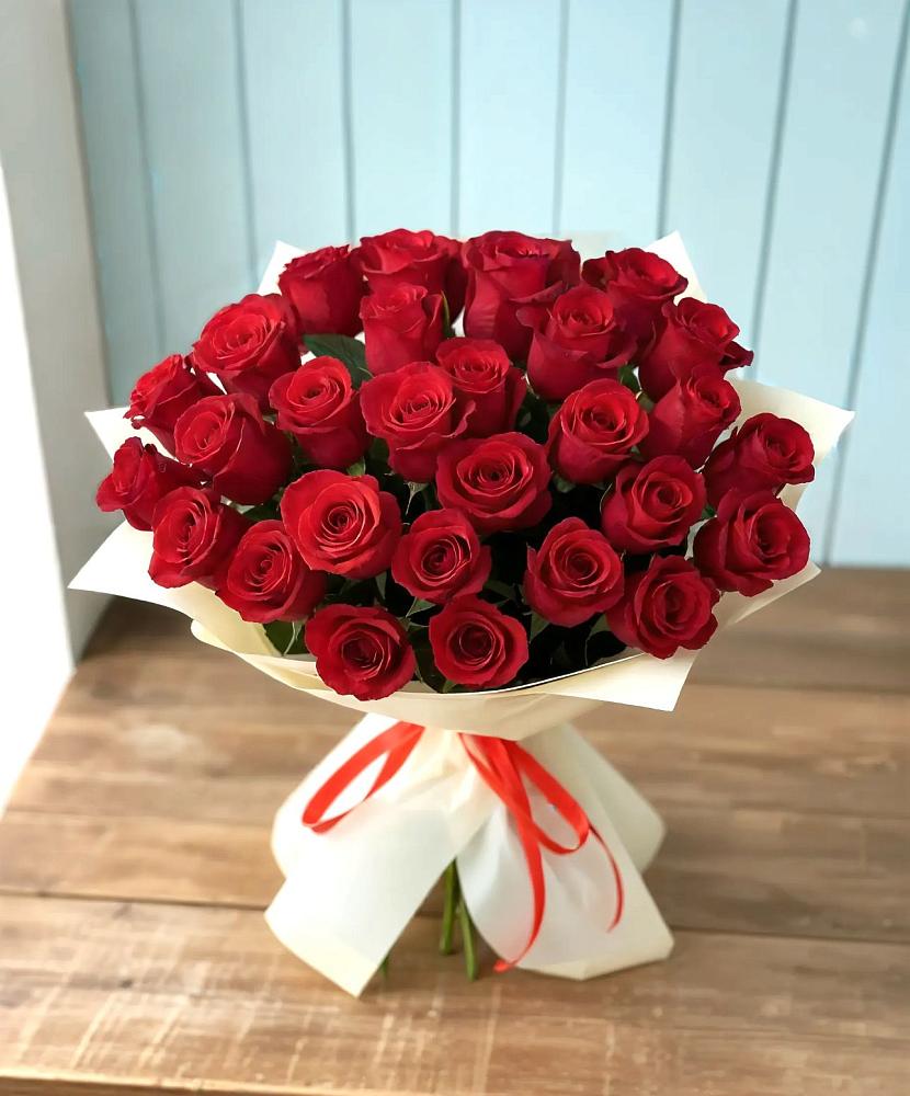 Букет 29 Красных роз в Тарусе