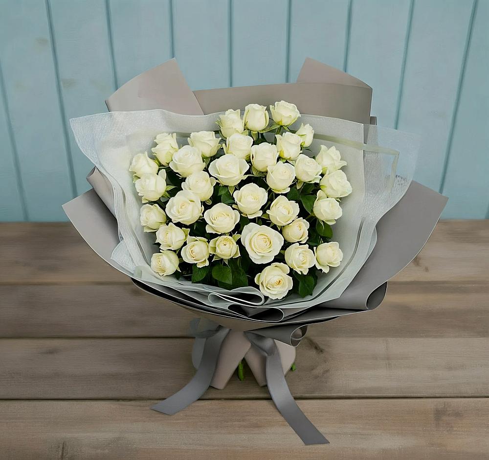 Букет Белоснежная нежность в Тарусе