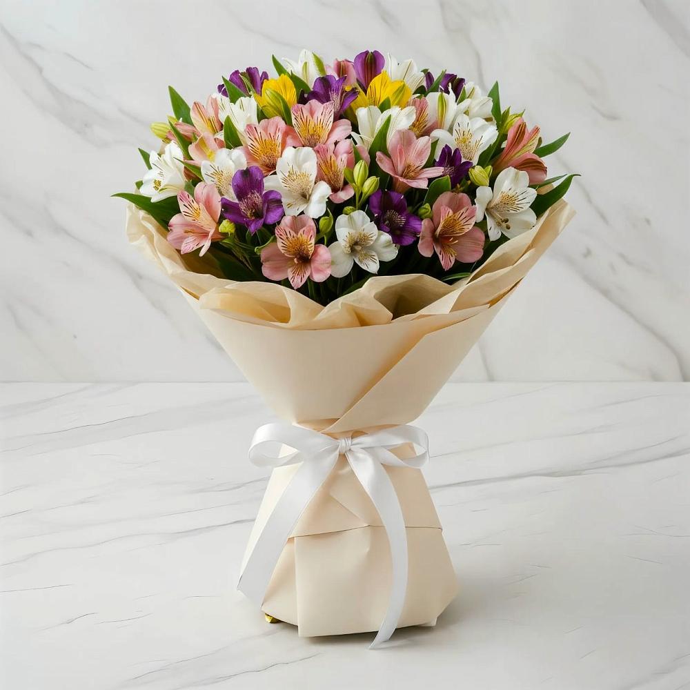 Букет цветов из: Альстромерии в Тарусе