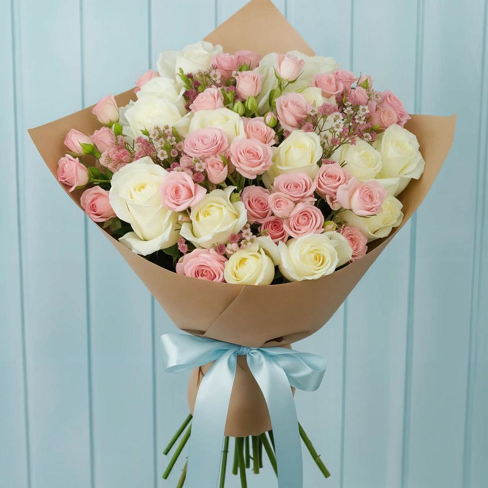 Букет цветов из: Розы в Тарусе