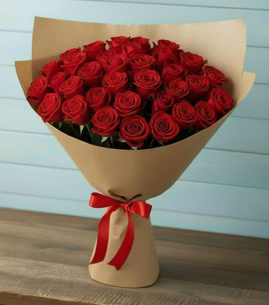 Букет Красные розы Милано в Тарусе