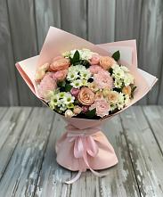 Букет цветов из:  Гвоздики, Розы и Хризантемы в Тарусе