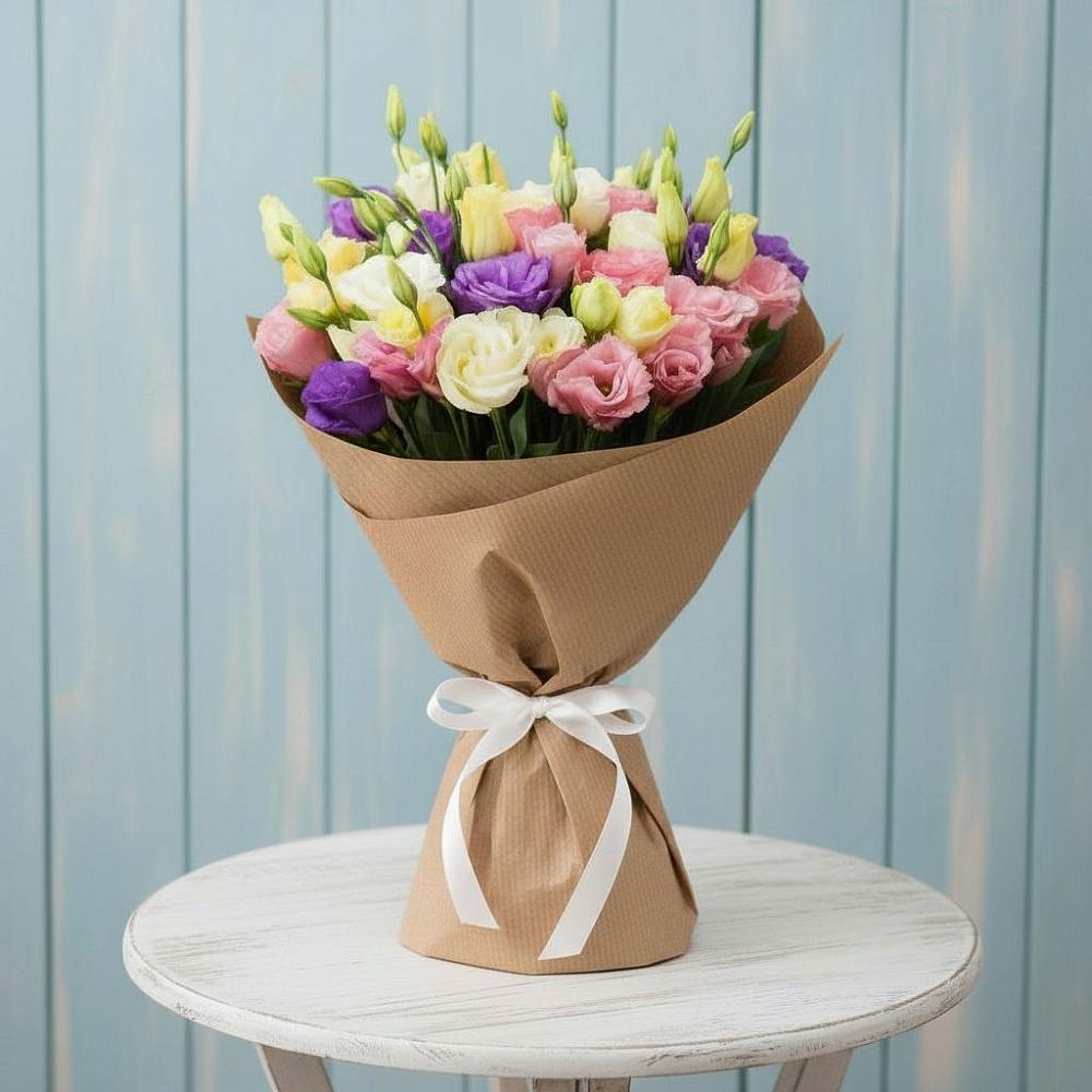 Букет цветов из: Лизиантусы в Тарусе